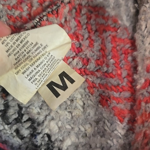 GRATEFUL DEAD Baja Pullover Poncho Hoodie Mens Medium Skull Roses 2015 Drug Rug - Picture 4 of 11